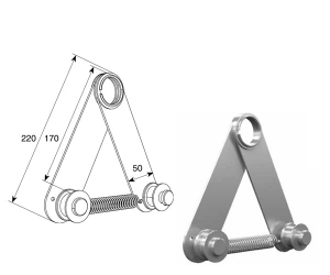 DOORHAN DH25238 Устройство натяжения цепи для системы двойного вала для подъёмных секционных ворот